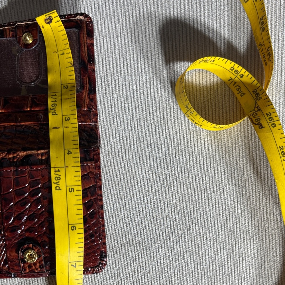 BRAHIM Ady Pecan Melbourne leather mini suri wallet - Picture 7 of 9